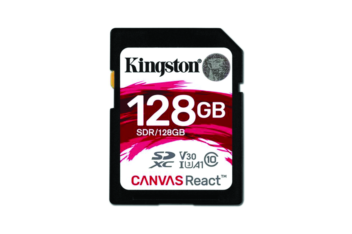 Kingston 128GB Canvas React SD Card (SDXC) - 100MB/s
