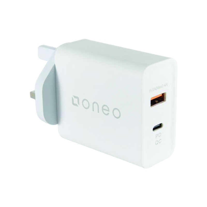 oneo 3A Quick Charge 3.0 Wall Charger - White