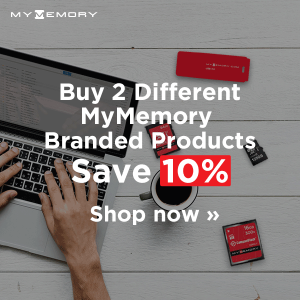 Buy 2 different MyMemory items and save 10%