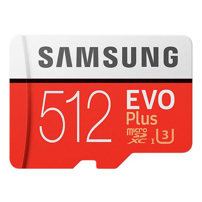 Samsung 512GB Evo Plus Micro SD Card (SDXC) UHS-I U3 + Adapter - 100MB/s