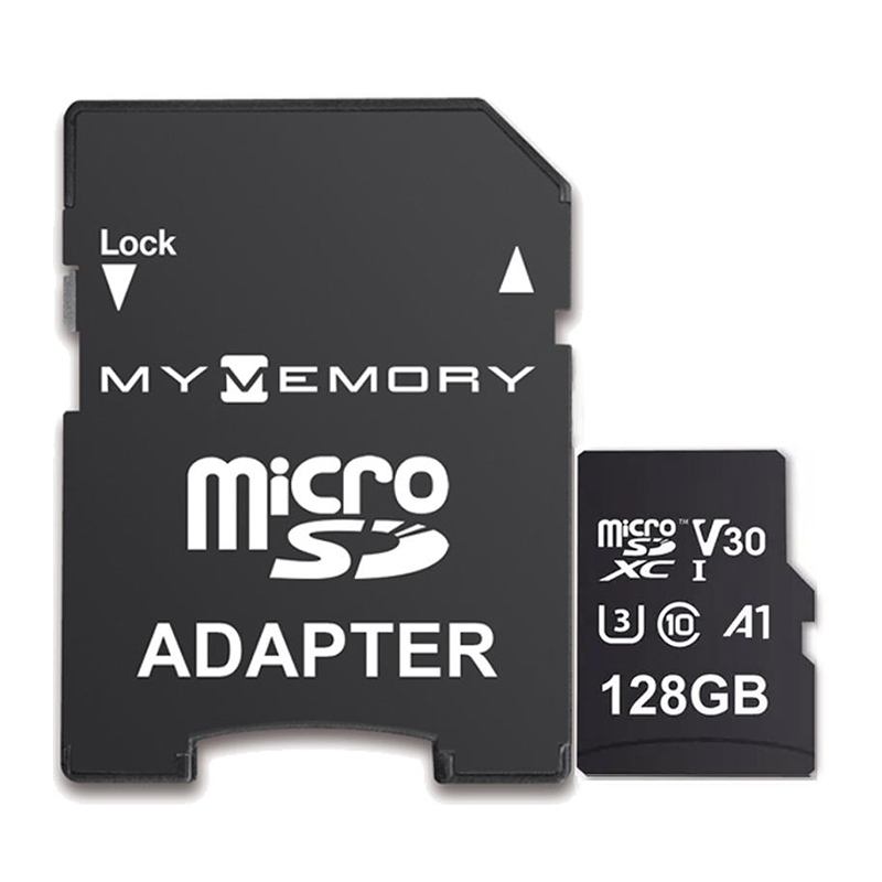 MyMemory 128GB V30 PRO Micro SD Card (SDXC) A1 UHS-1 U3 + Adapter - 100MB/s