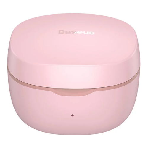 Side view of OS-Baseus Bowie WM01 True Wireless Earphones - Pink