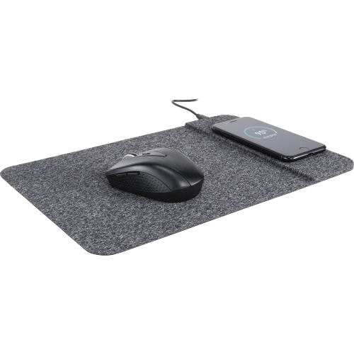 Side view of Allsop Charging Wireless Mouse Pad