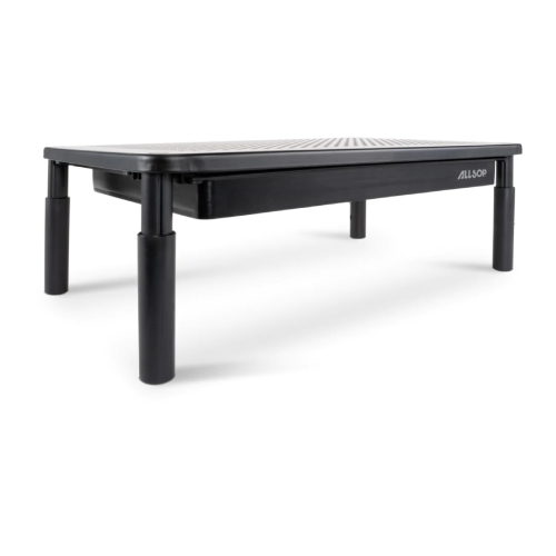 Side view of Allsop Tri-Level Adjustable Monitor Stand