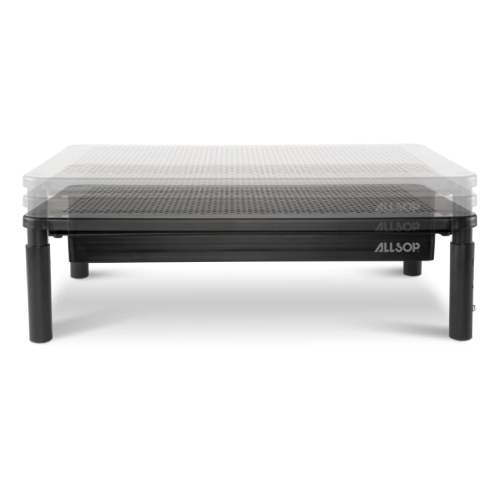 Side view of Allsop Tri-Level Adjustable Monitor Stand