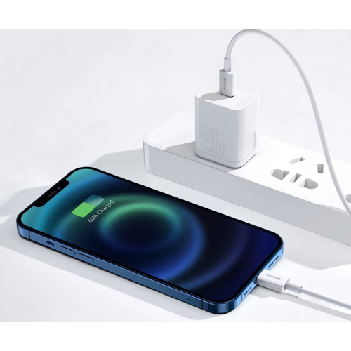 Side view of Baseus Superior Series Fast Charging Data Cable Type-C to iP PD 20W 2m
