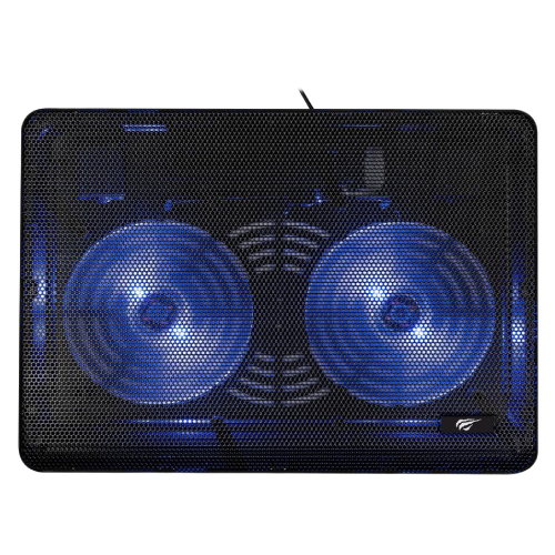 Side view of HAVIT HV-F2035 Laptop/Gaming Cooling Pad for 14 to 15.6 inch laptops -