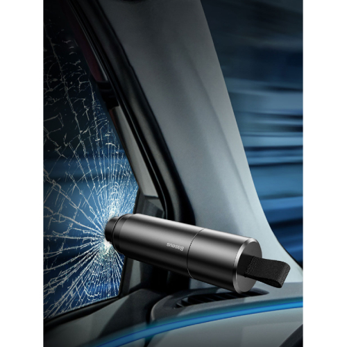 Side view of Baseus Sharp Tool Safety Hammer for Window-breaking+Safety belt