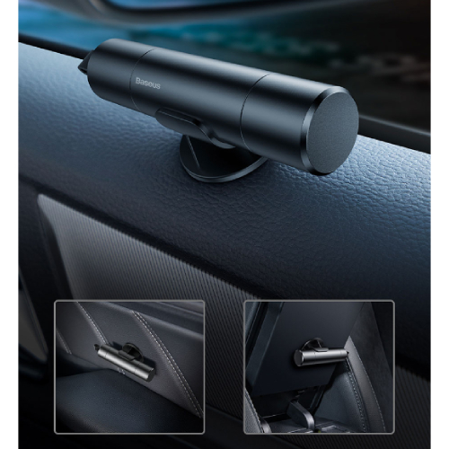 Side view of Baseus Sharp Tool Safety Hammer for Window-breaking+Safety belt