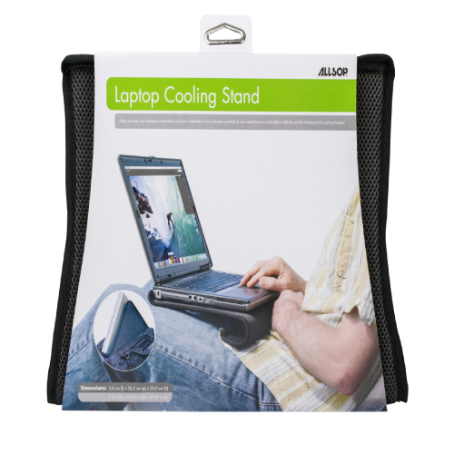 Side view of Allsop Laptop Cooling Stand