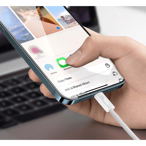 Side view of Baseus Dynamic Series Fast Charging Data Cable Type-C to iP 20W 2m -