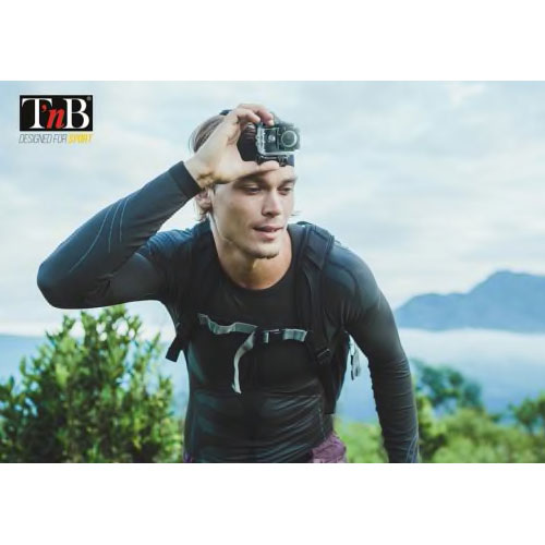 Side view of T'nB Full HD 1080p 4K WiFi Action Camera with Waterproof Case - Black