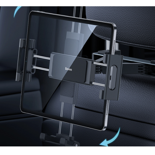 Side view of Baseus JoyRide Pro Backseat Car Mount - Black