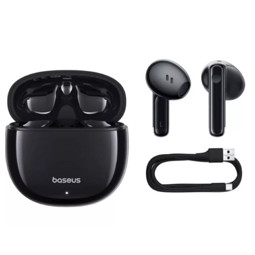 Side view of Baseus Bowie E13 True Wireless Earphones - Galaxy Black