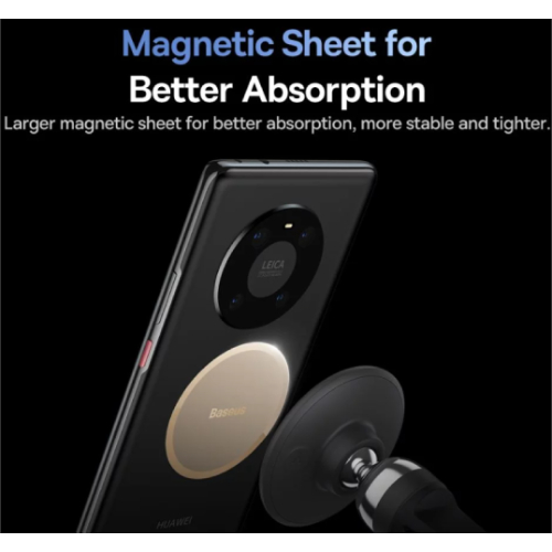 Side view of Baseus C01 Magnetic Phone Holder Air Outlet Version - Black