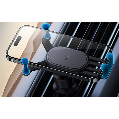Side view of Baseus Stable Gravitational Car Mount Air Outlet Version - Black