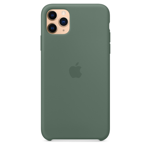 Side view of Apple Official iPhone 11 Pro Max Case - Pine Green (Open Box)