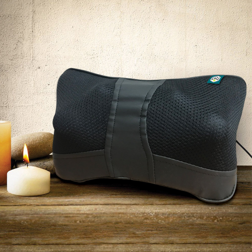 Side view of Mini Massage Cushion - Rotation with 4 pressure points and heat mode