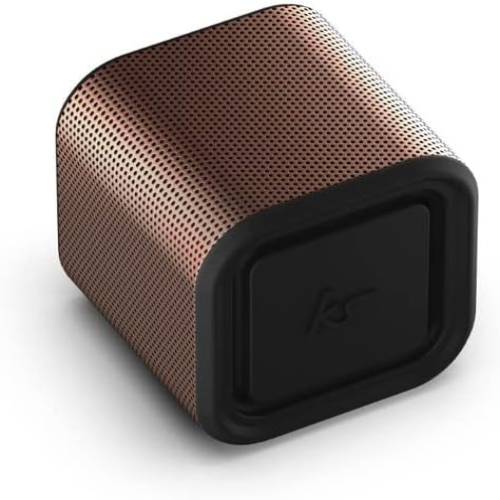 Side view of KitSound Boomcube 15 Bluetooth Speaker - Rose Gold