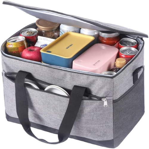 Side view of VYTAL 27L Large Collapsible Insulated Cooler Bag