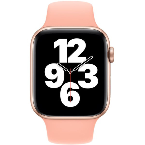 Side view of Apple Official Watch Sport Band 42mm / 44mm / 45mm - Grapefruit