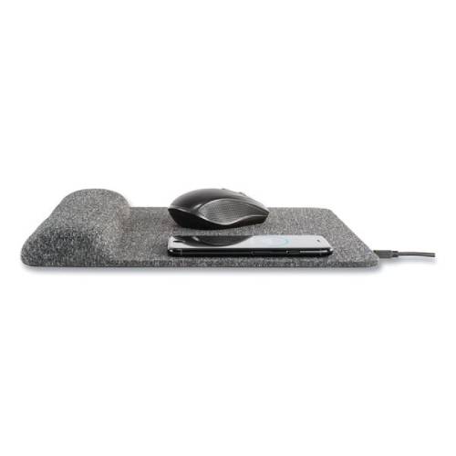 Side view of Allsop PowerTrack Plush Wireless Charging Mouse Pad