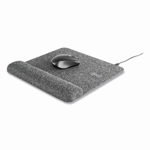 Side view of Allsop PowerTrack Plush Wireless Charging Mouse Pad