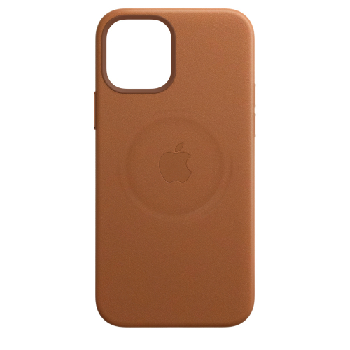 Apple iPhone 12 Pro Max Leather Case with MagSafe - Saddle Brown (Open-image-357757