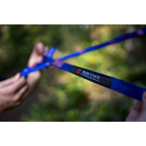 Side view of Grand Trunk, Hammock Hanging Trunk Strap - Blue