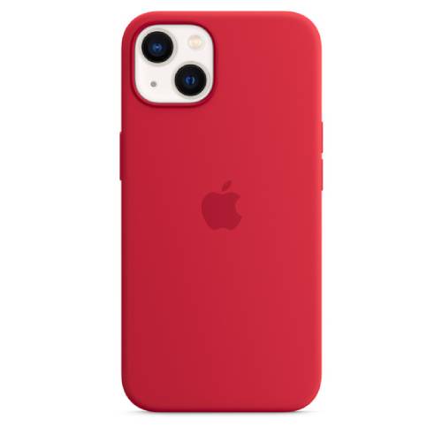 Apple Official iPhone 13 Silicone Soft Case W/Magsafe Red (Open Box)-image-358111