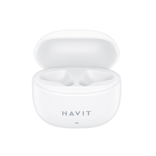 Side view of Havit TW941 TWS Bluetooth V5.3 Wireless Earbuds Stereo In-Ear - White